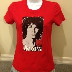 XS Red The Doors Band T-Shirt